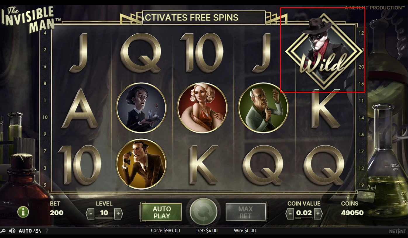The Invisible Man Feature Symbols