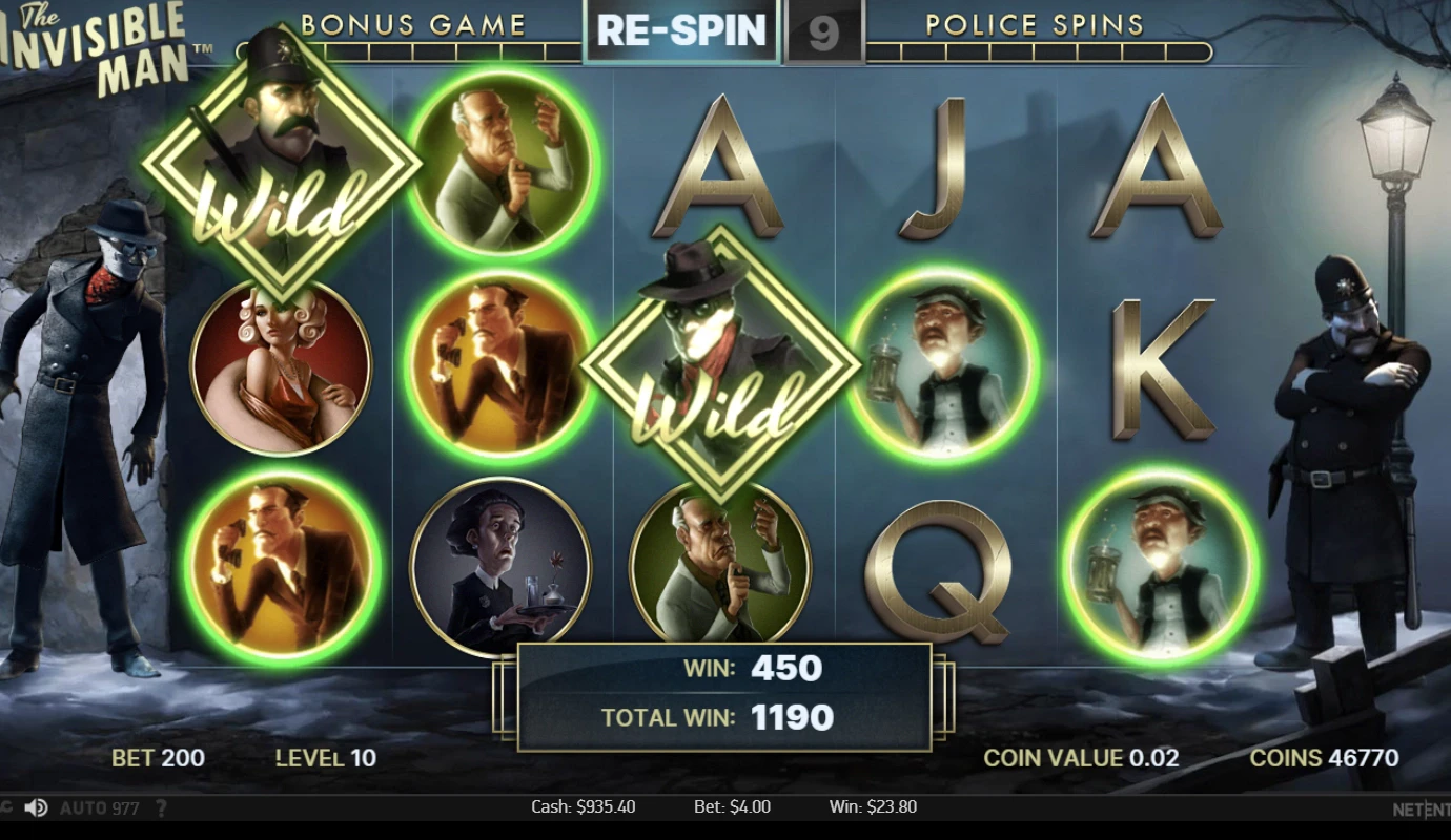 The Invisible Man Bonus Round