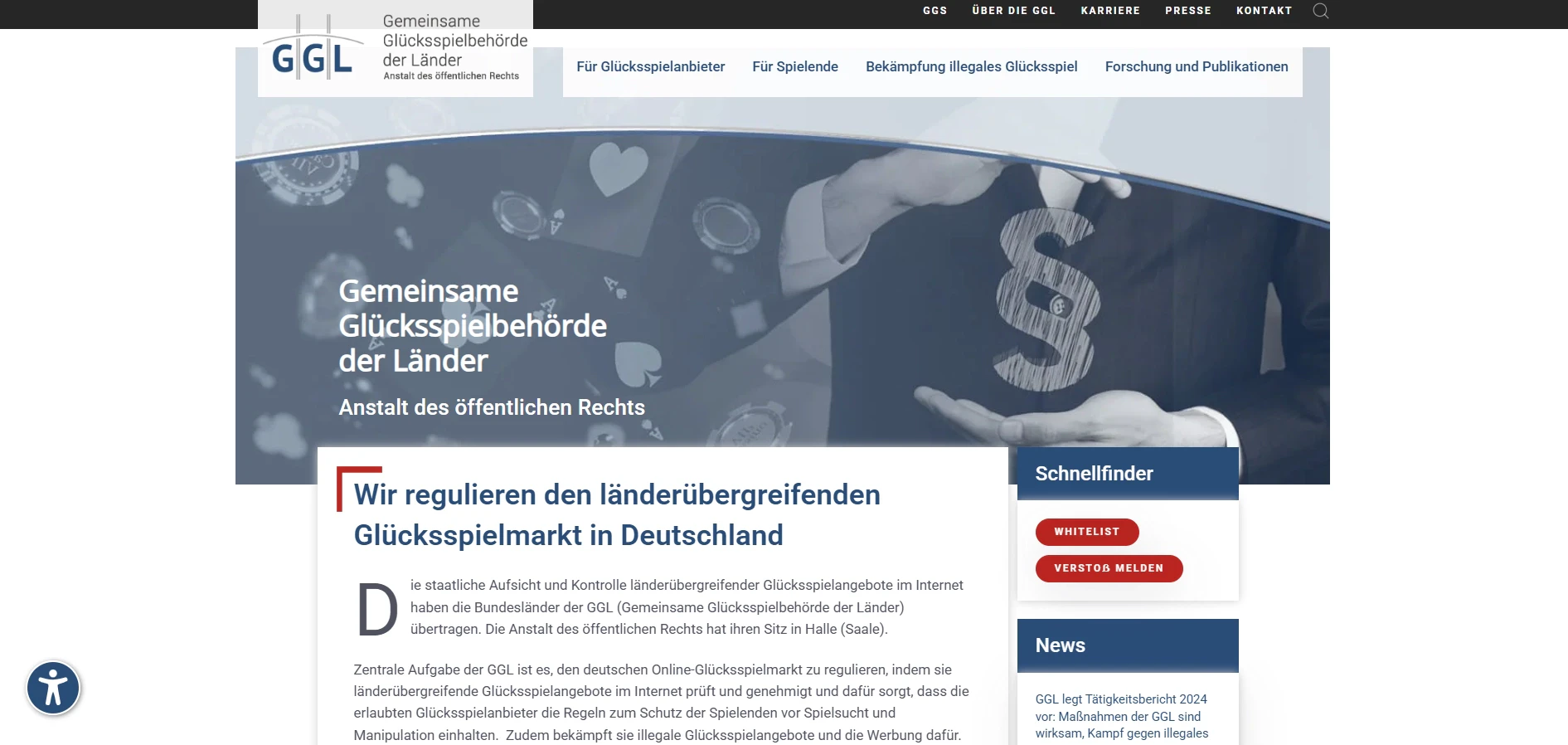 Gemeinsame Glücksspielbehörde der Länder (GGL)