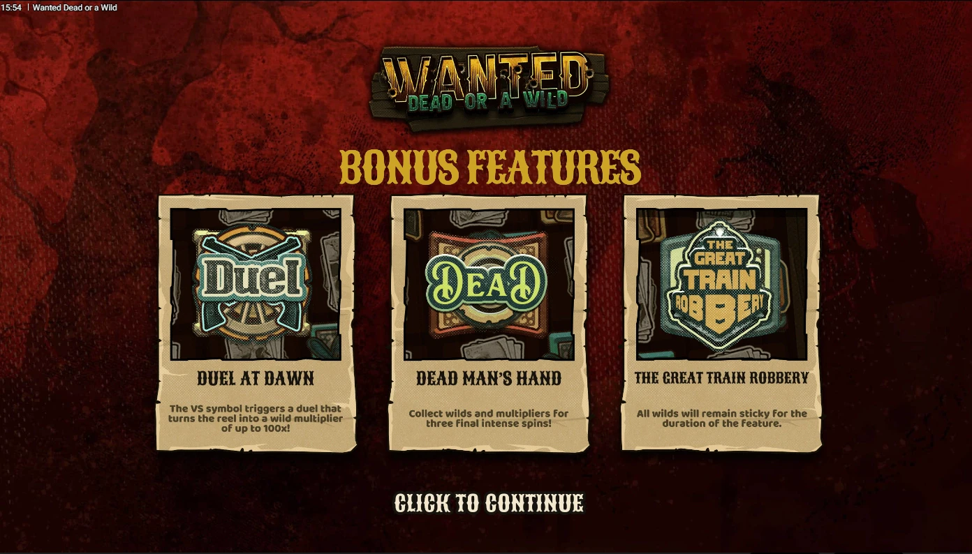 Wanted Dead or a Wild by Hacksaw Gaming