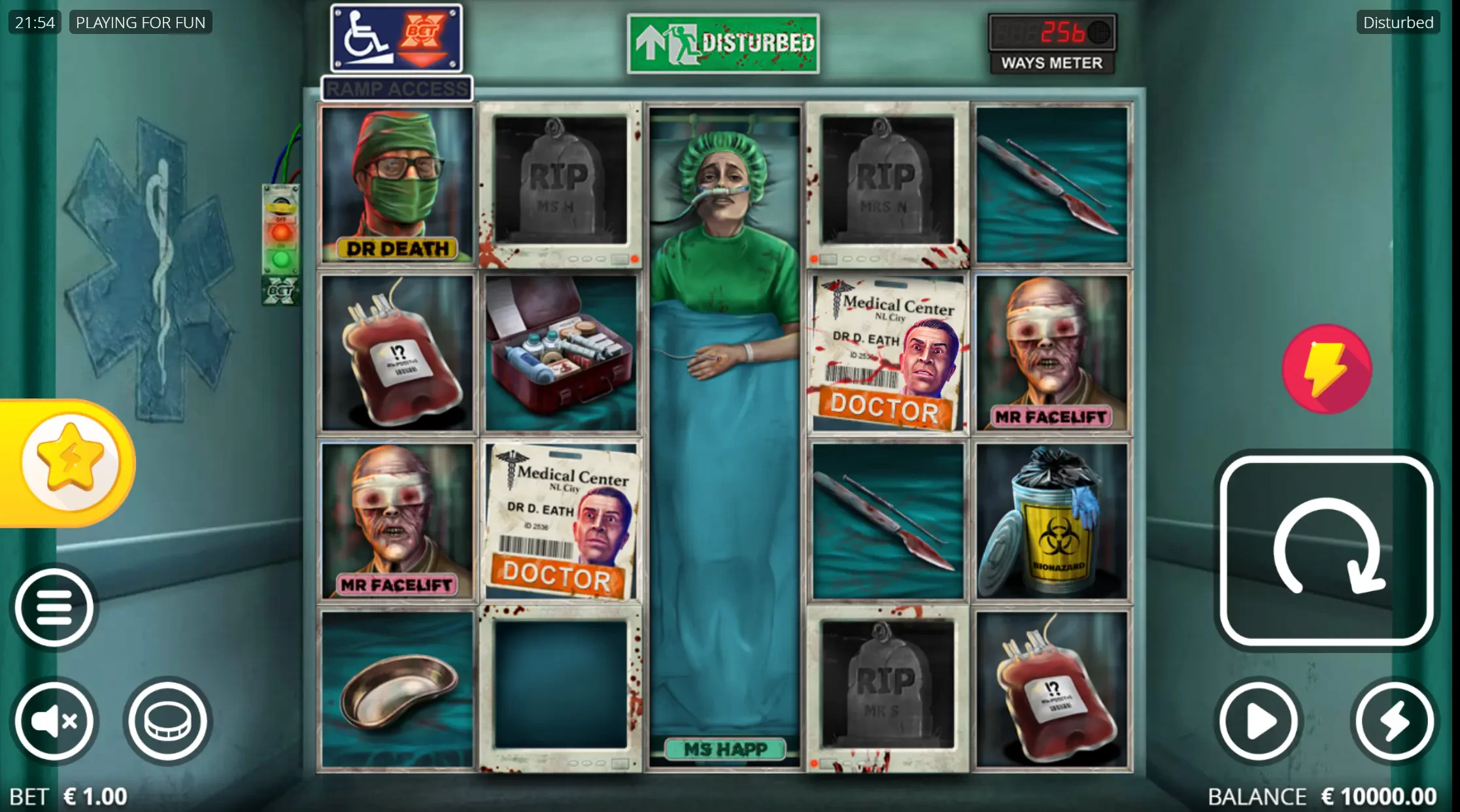 Mostra a organização do jogo e como as bobinas são divididas.
