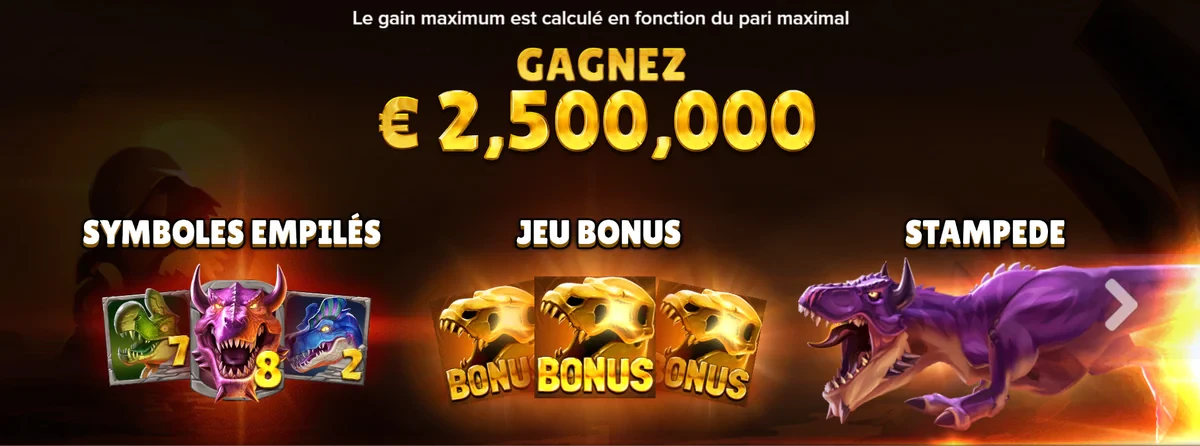 gain max sur rex stampede
