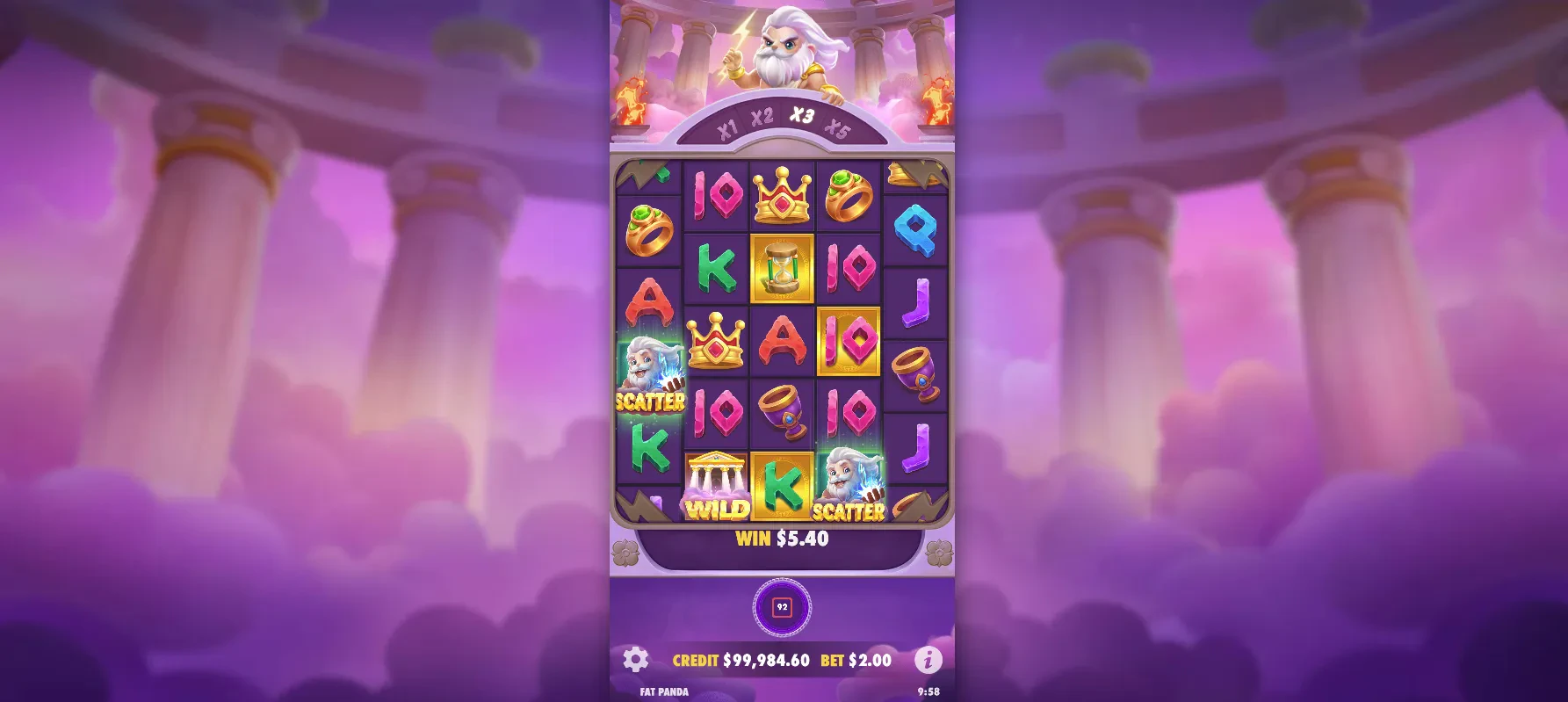 jauge de multiplicateur en jeu de base
