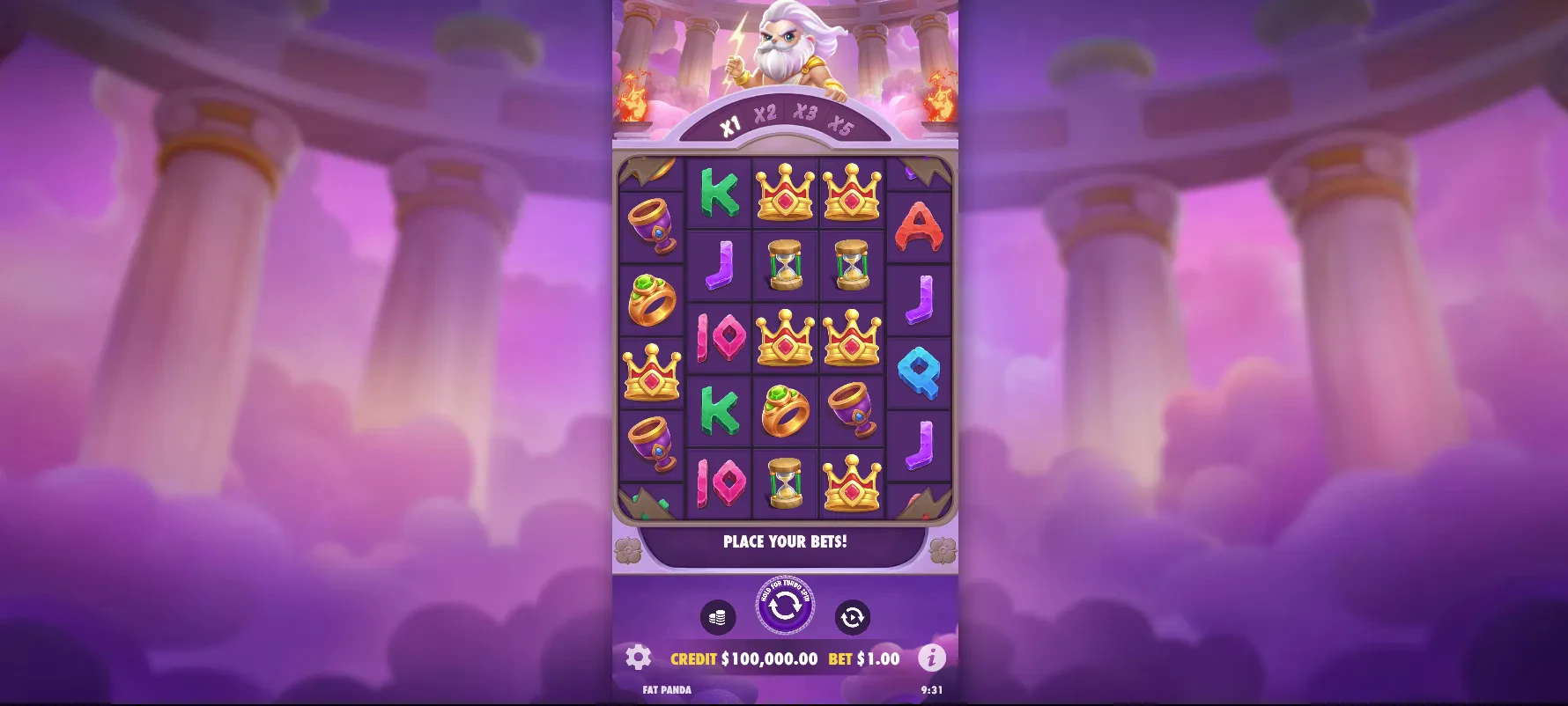 jeu de base d'olympus win sper scatter