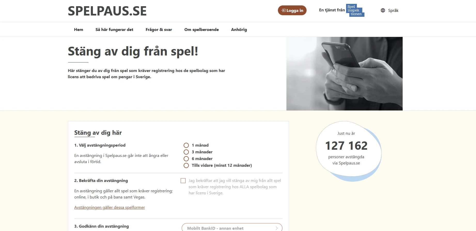 Spelpaus and Self-Exclusion Tools