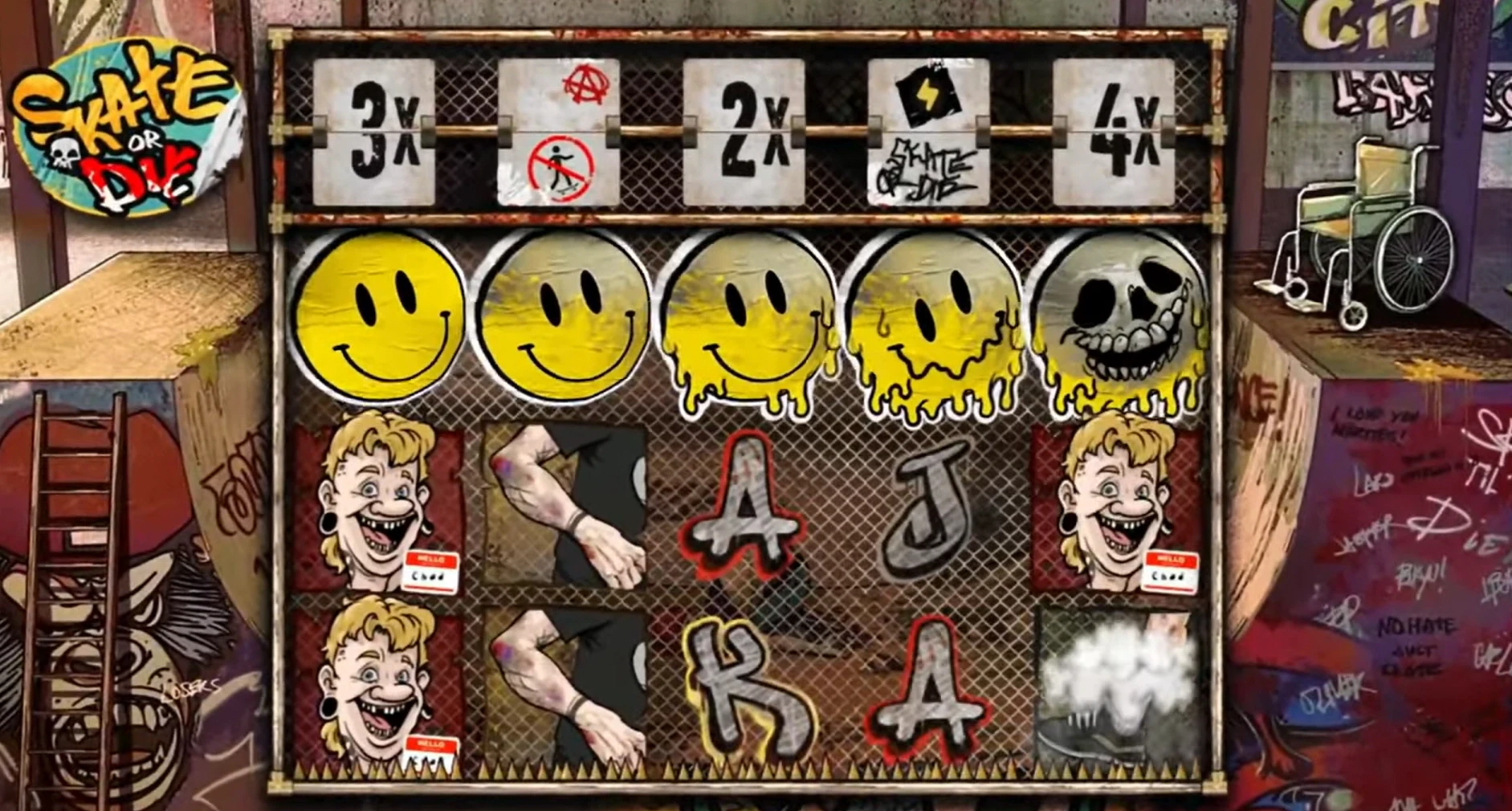 Skate or Die Feature Symbols