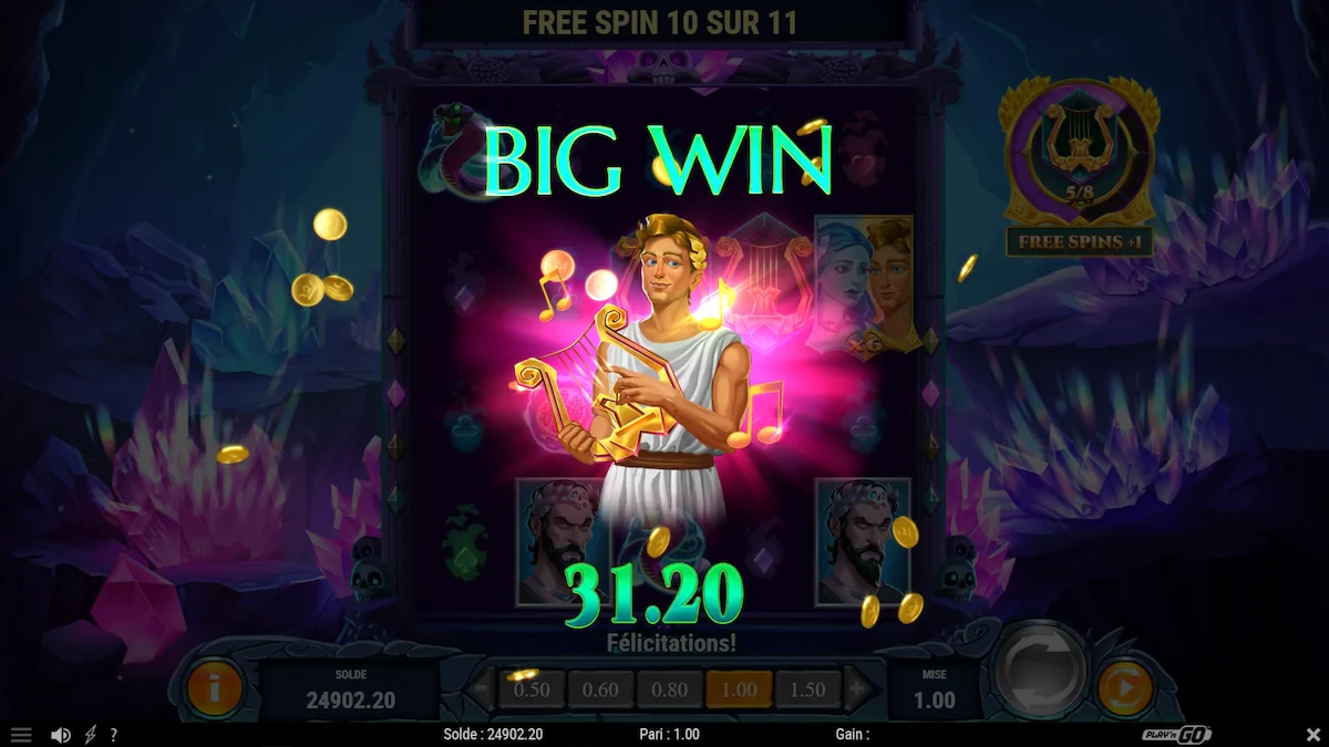 petit big win sur rise of orpheus