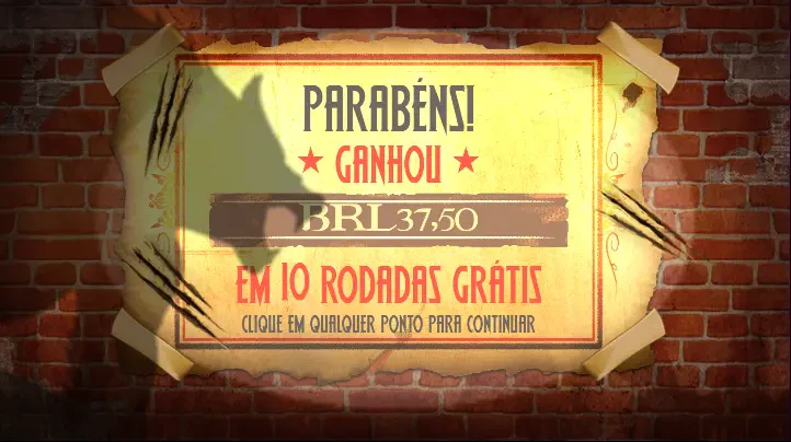 Essa é a tela ao final das rodadas grátis e mostra o valor ganho acumulado.