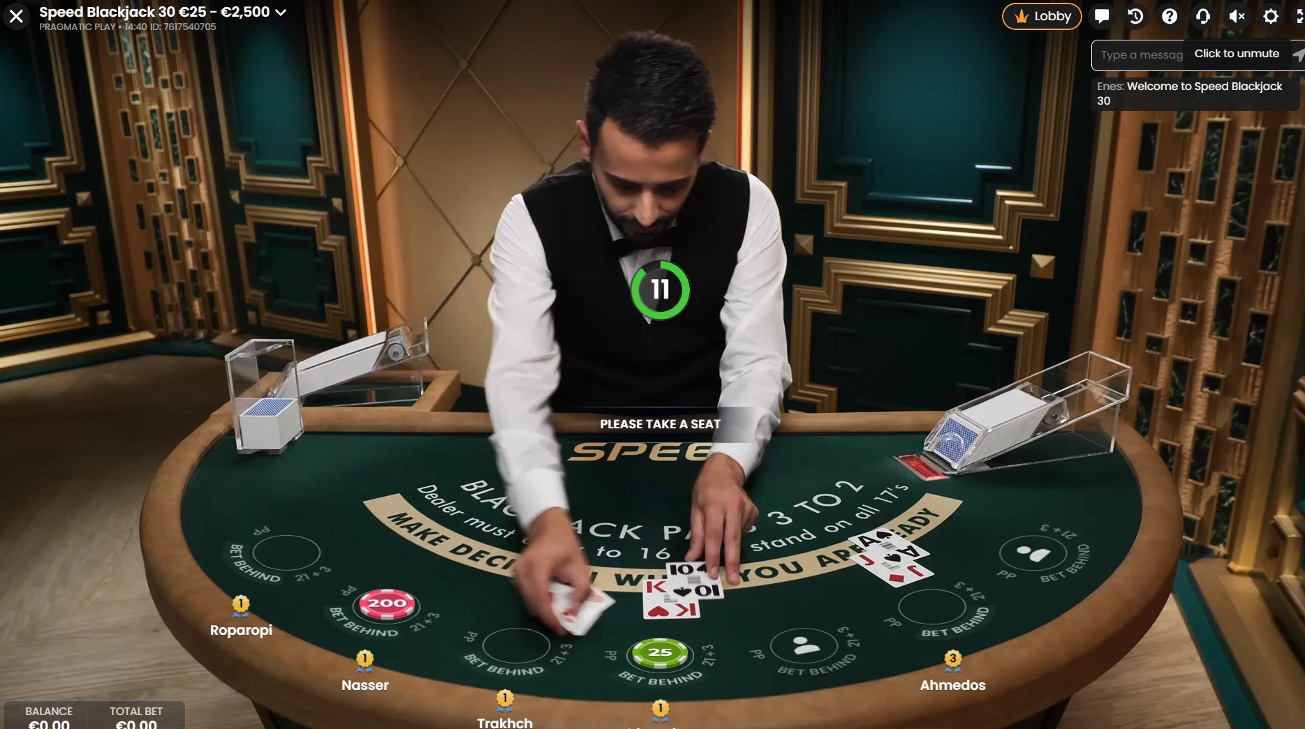 Speed Blackjack  