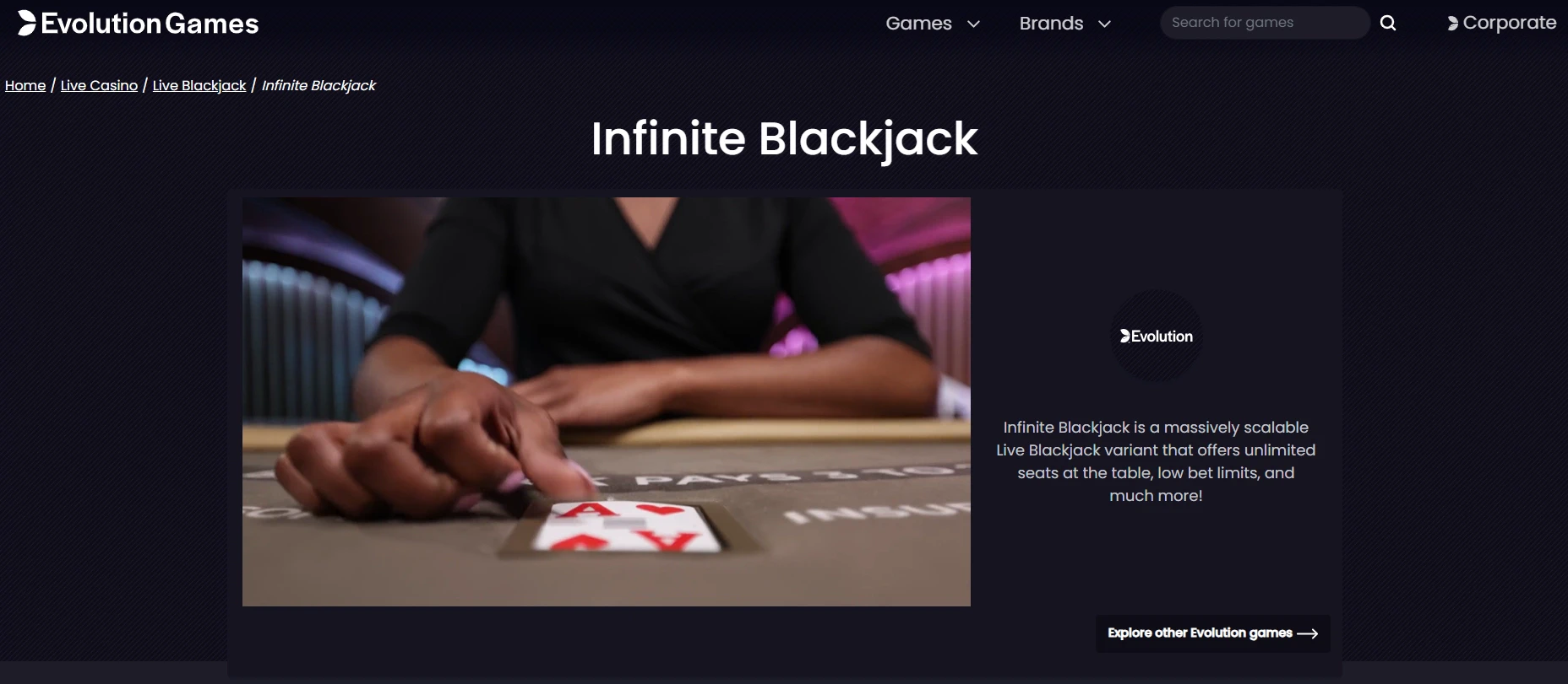 Infinite Blackjack
