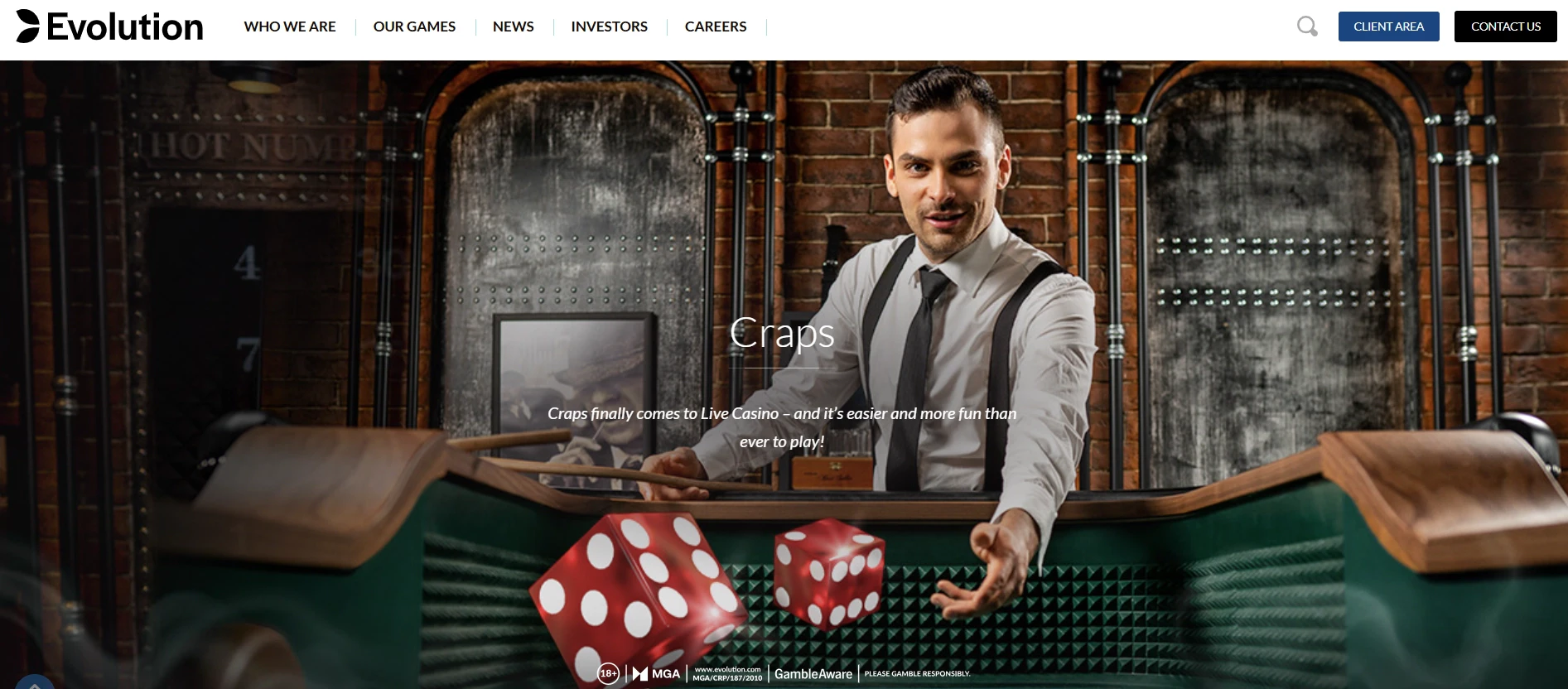 Evolution Gaming Craps