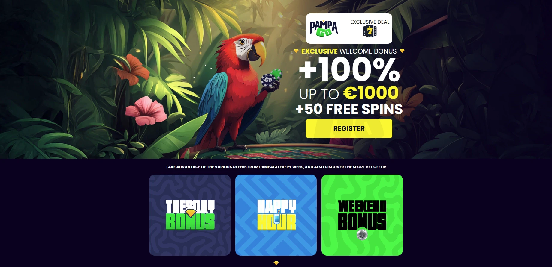 PampaGo Exclusive Welcome Bonus