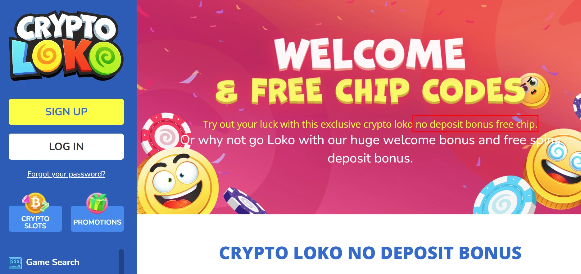 Crypto Loko No Deposit Bonus