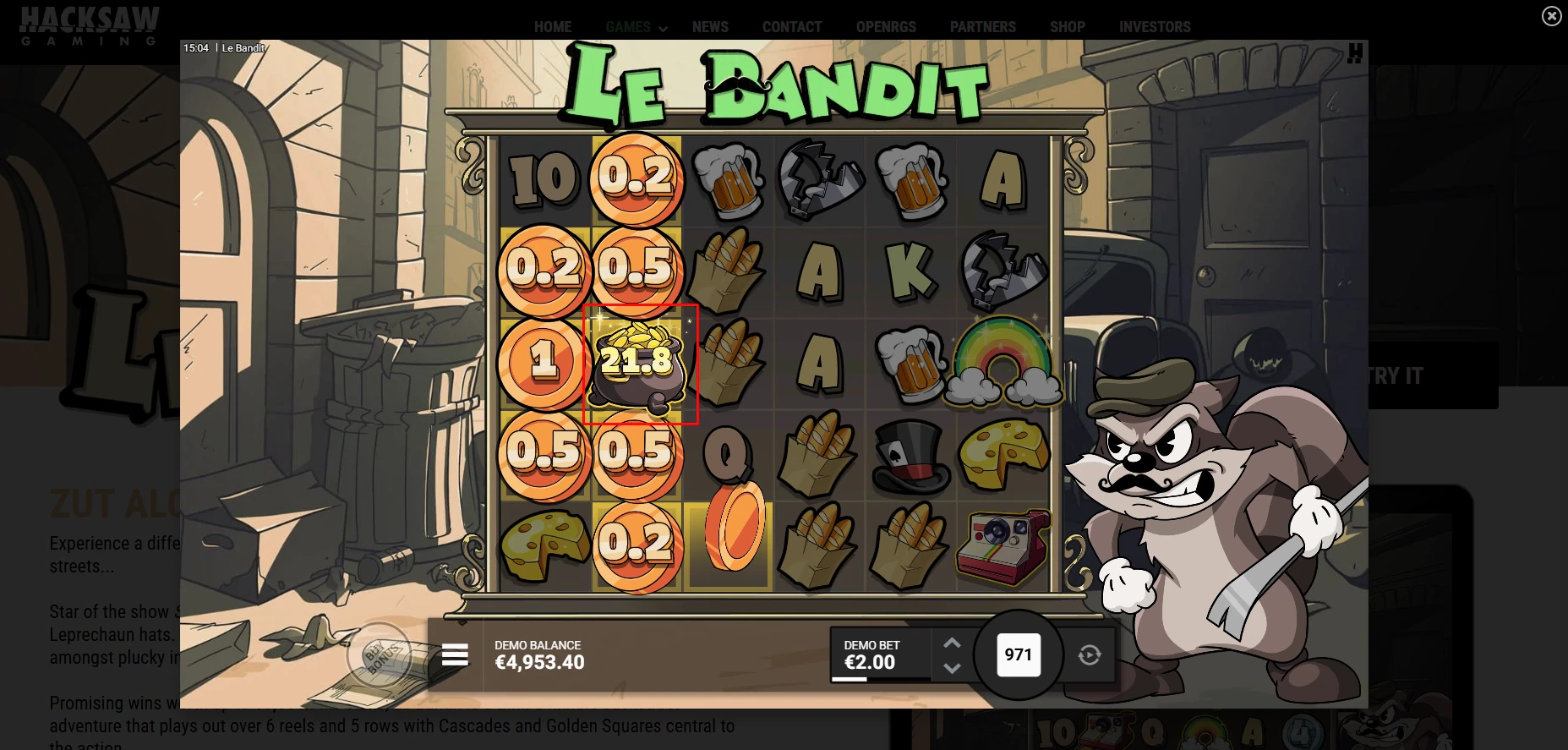 Le Bandit Feature Symbols