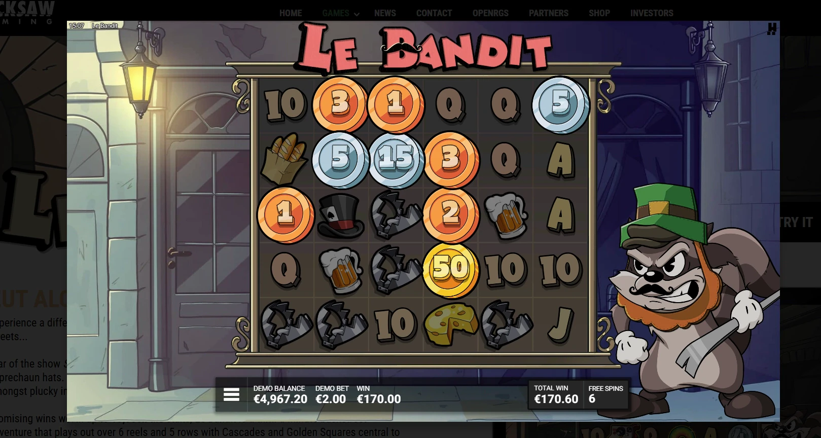 Le Bandit Free Spins