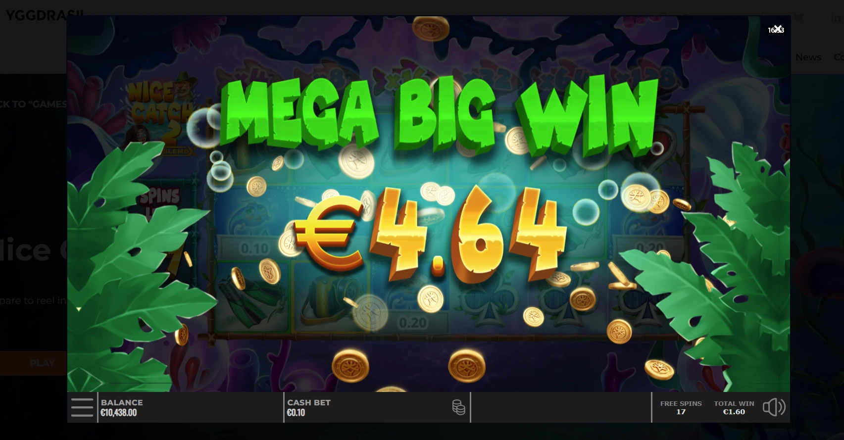 Nice Catch 2 Mega Big Win