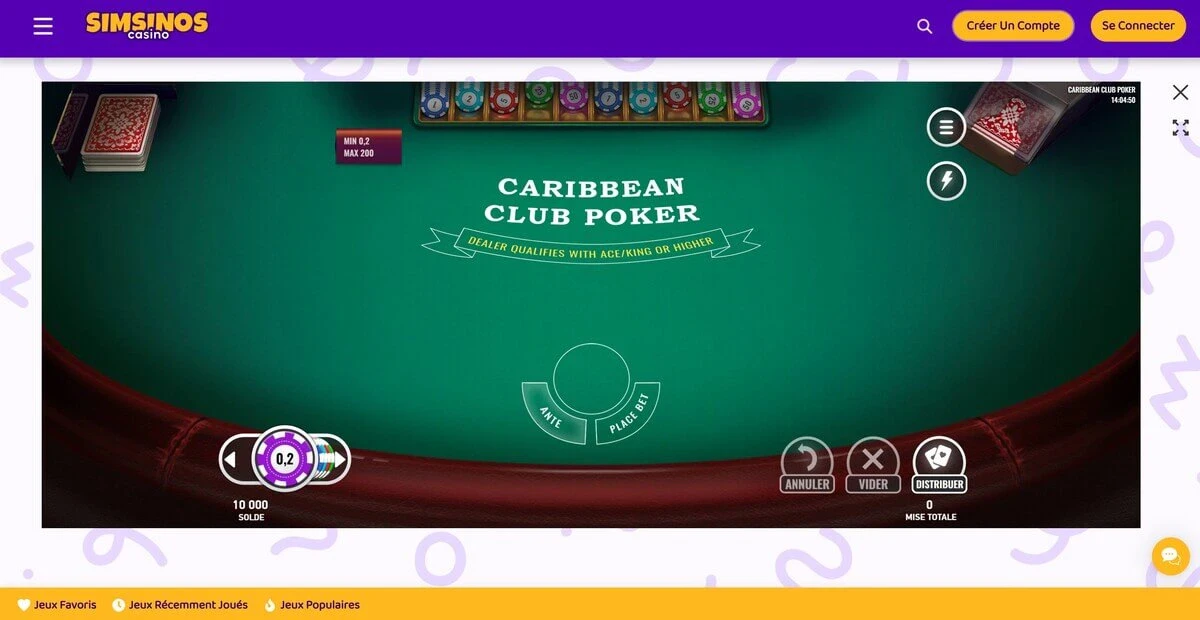 caribbean club poker