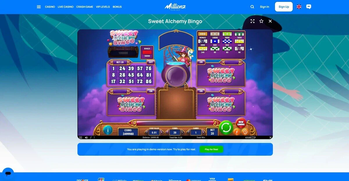 sweet alchemy bingo