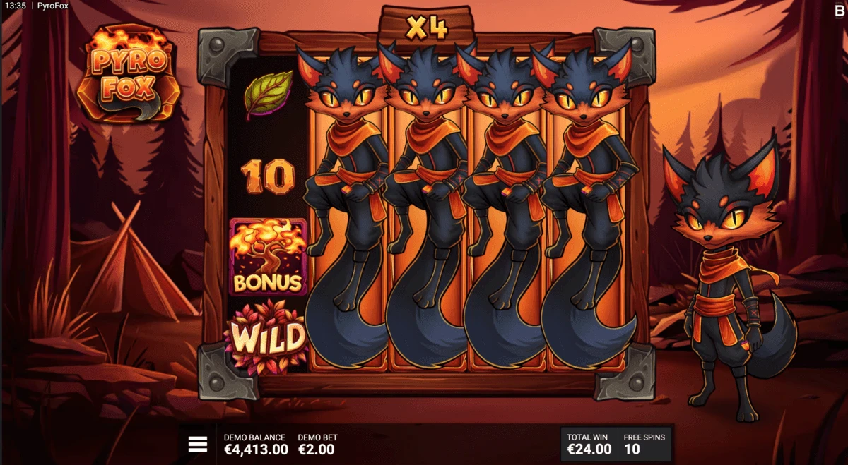 pyrofox jeu bonus