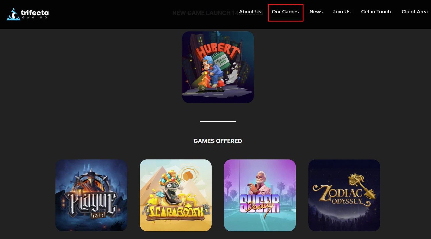 Trifecta Game: Biblioteca de Jogos