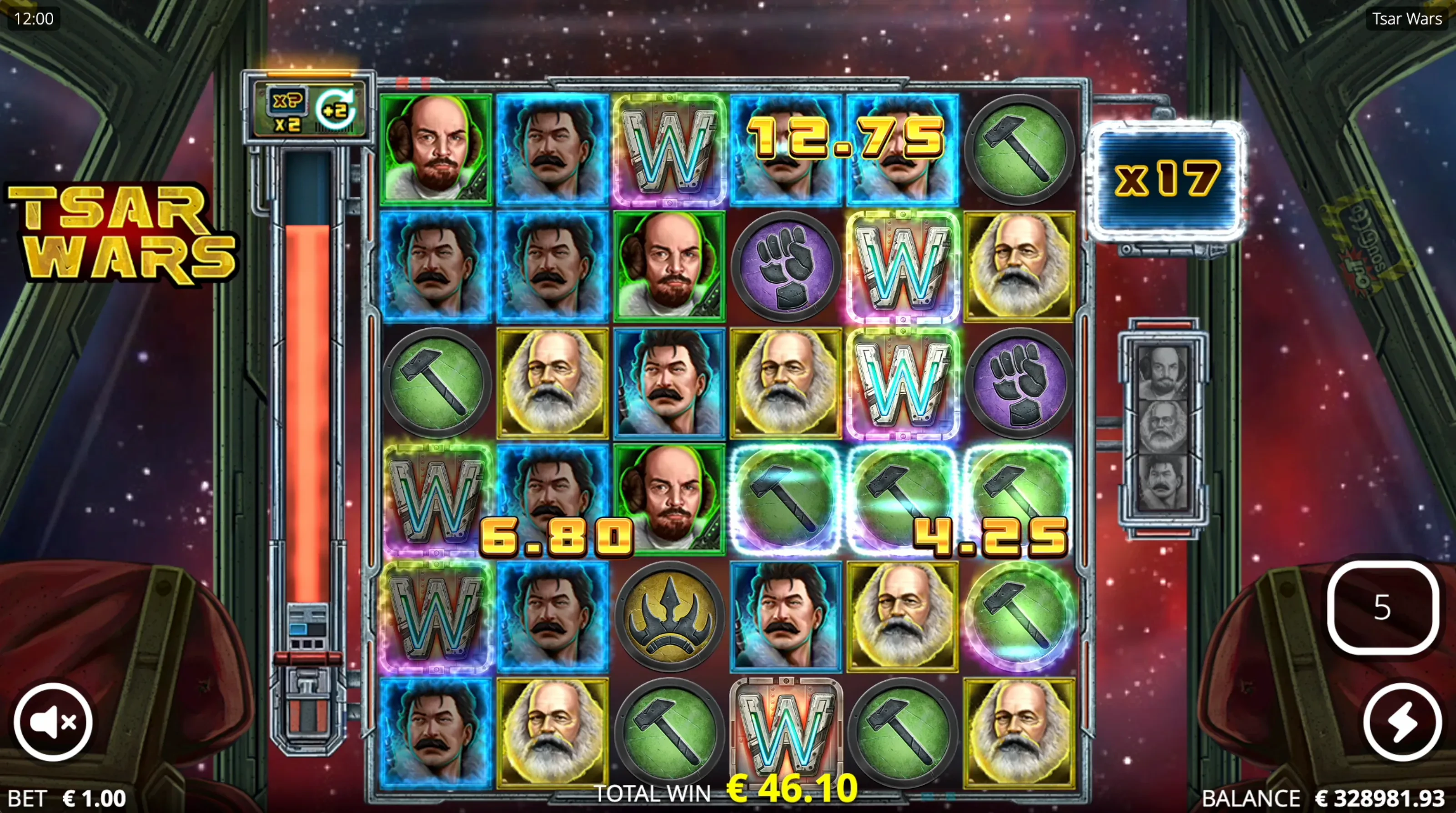 tsar side spins