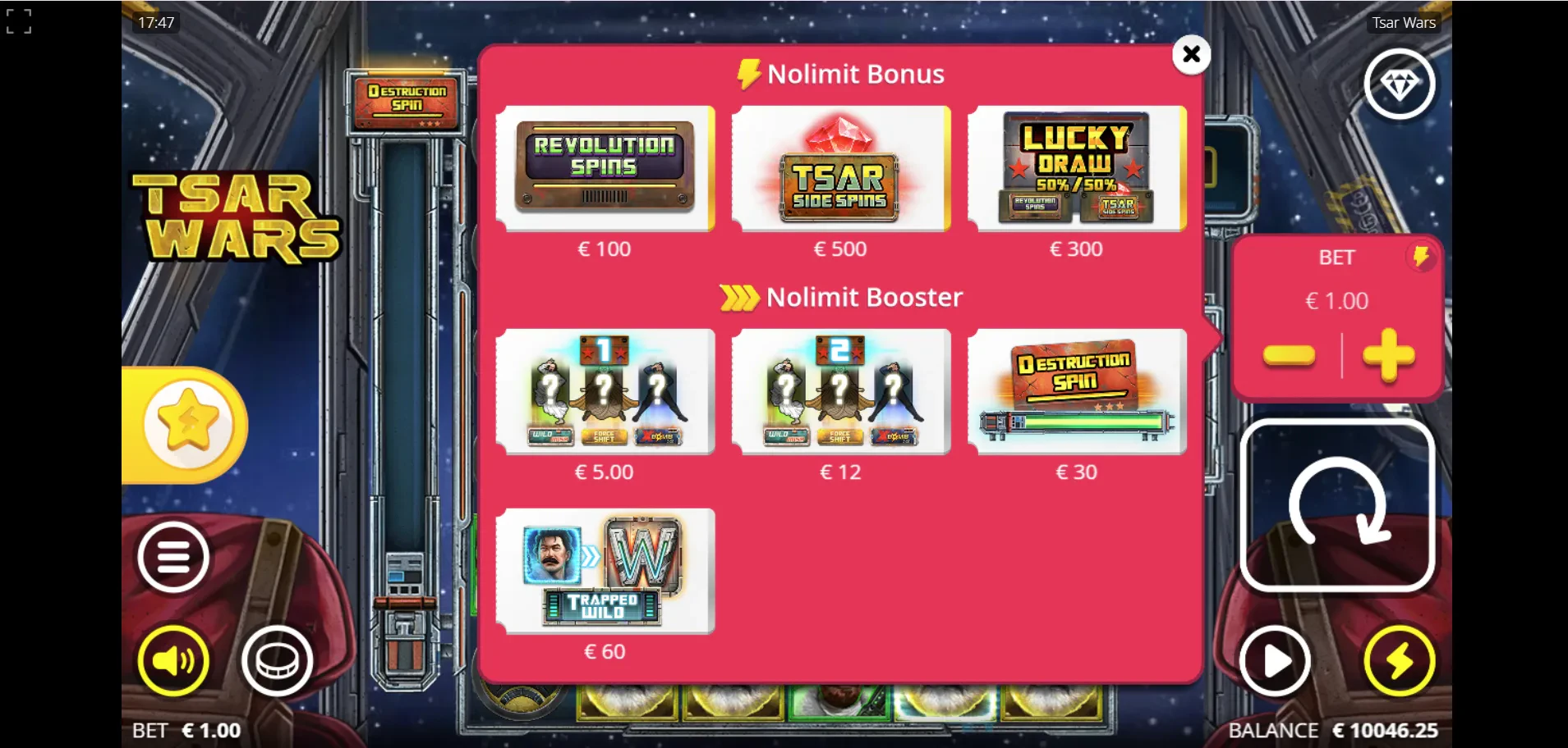 nolimit booster et bonus buy