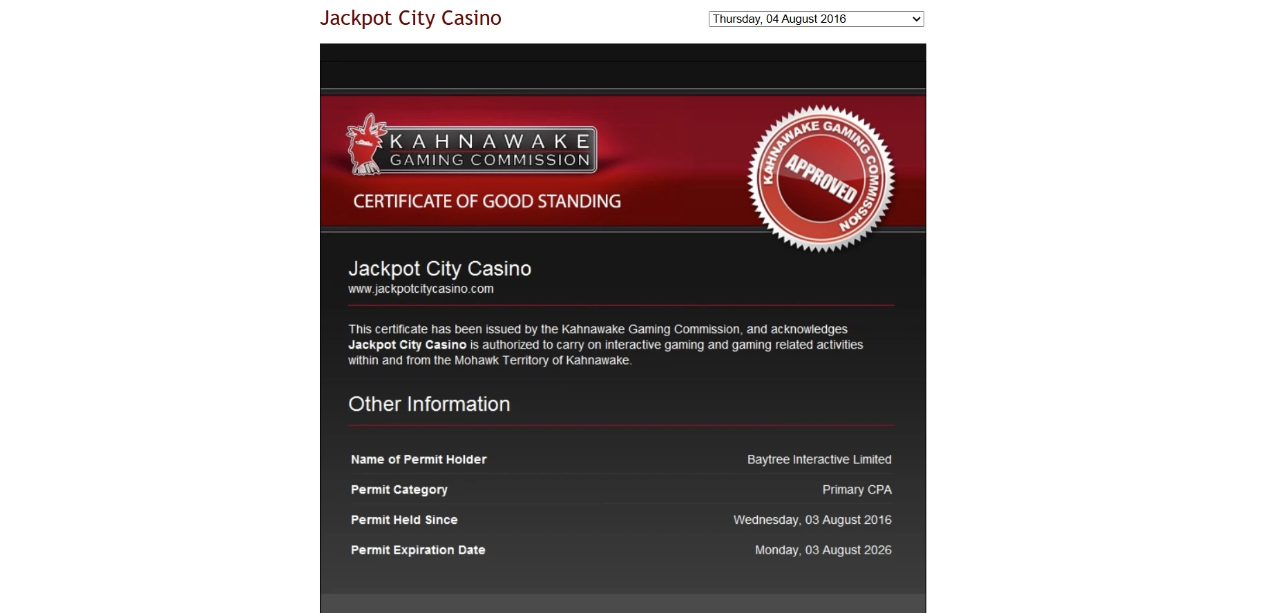 Kahnawake Gaming Commission