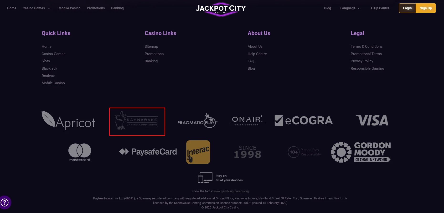 Kahnawake Casino License