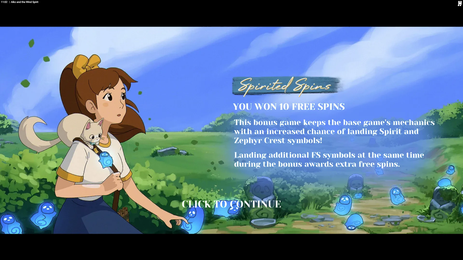 partie bonus spirited spins