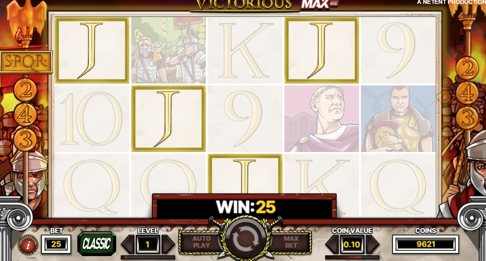 Victorious MAX Payout