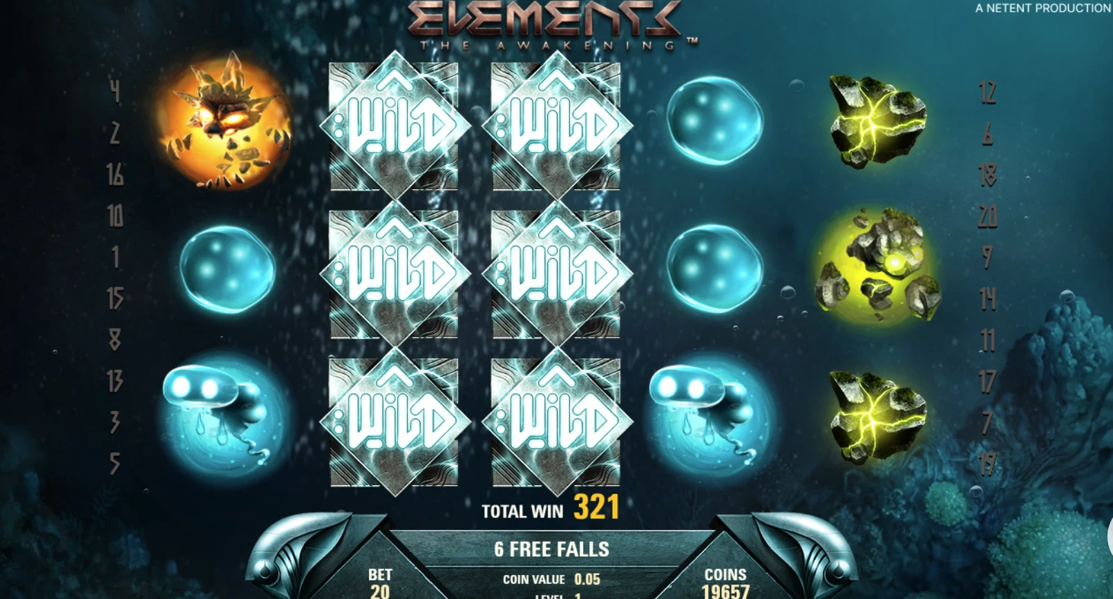 Elements: The Awakening Wild Symbols
