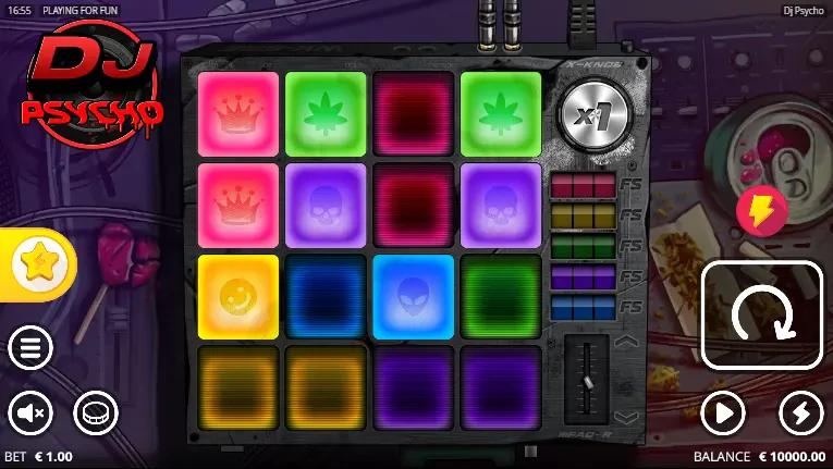 A organização do slot funciona da seguinte forma: quatro colunas e quatro linhas.