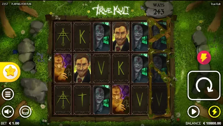 A organização do slot funciona com uma grade 6x3.