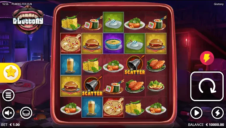 A organização do slot funciona da seguinte forma: 5x5