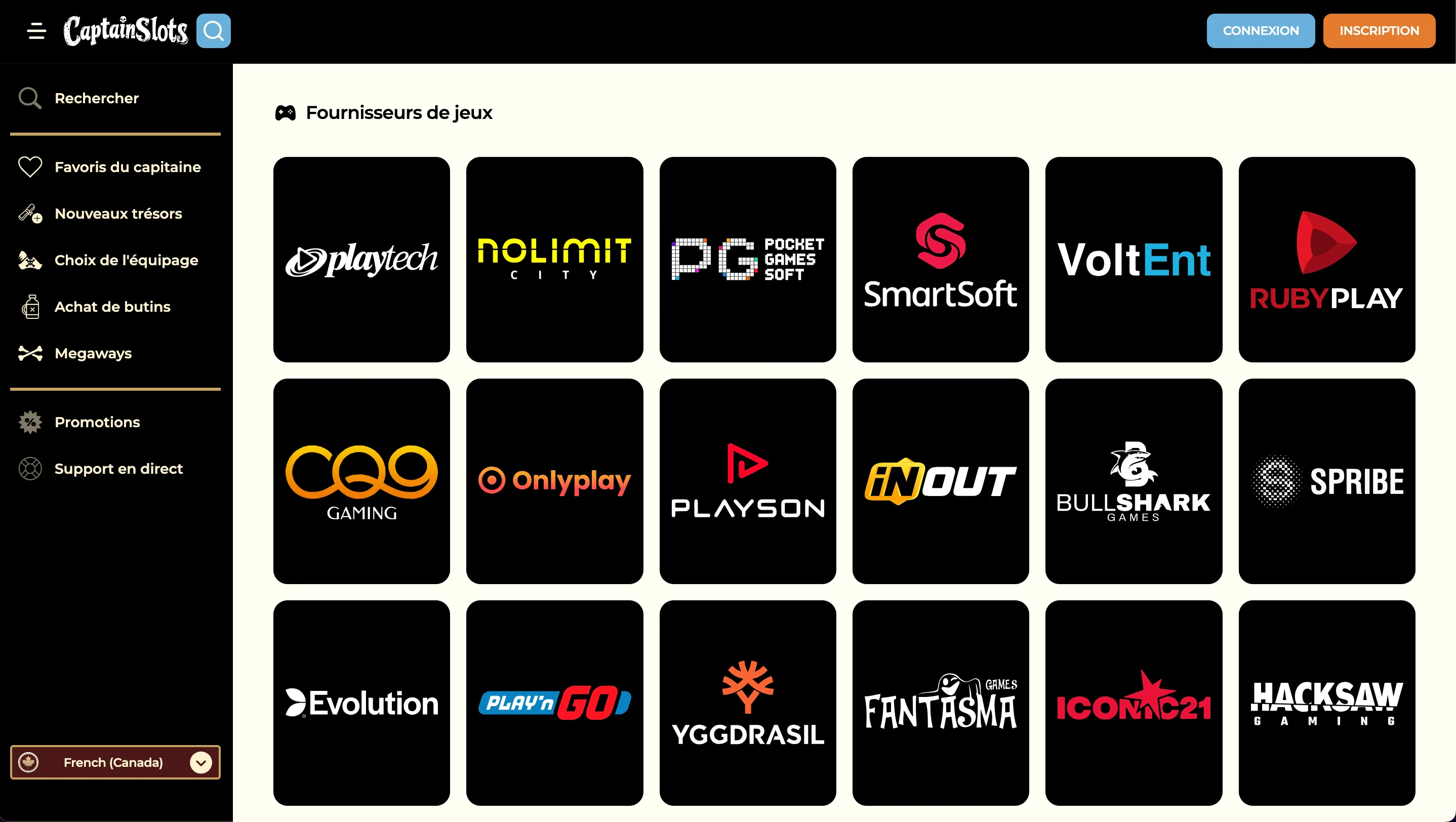 providers captain slots