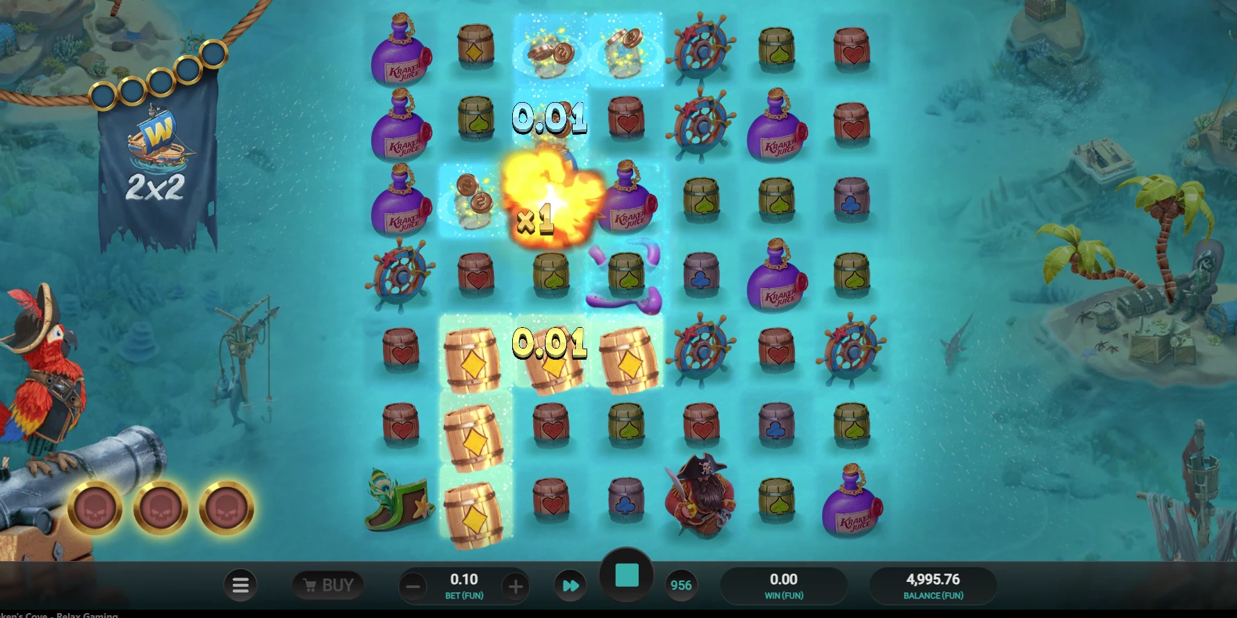 Kraken's Cove Feature Symbols