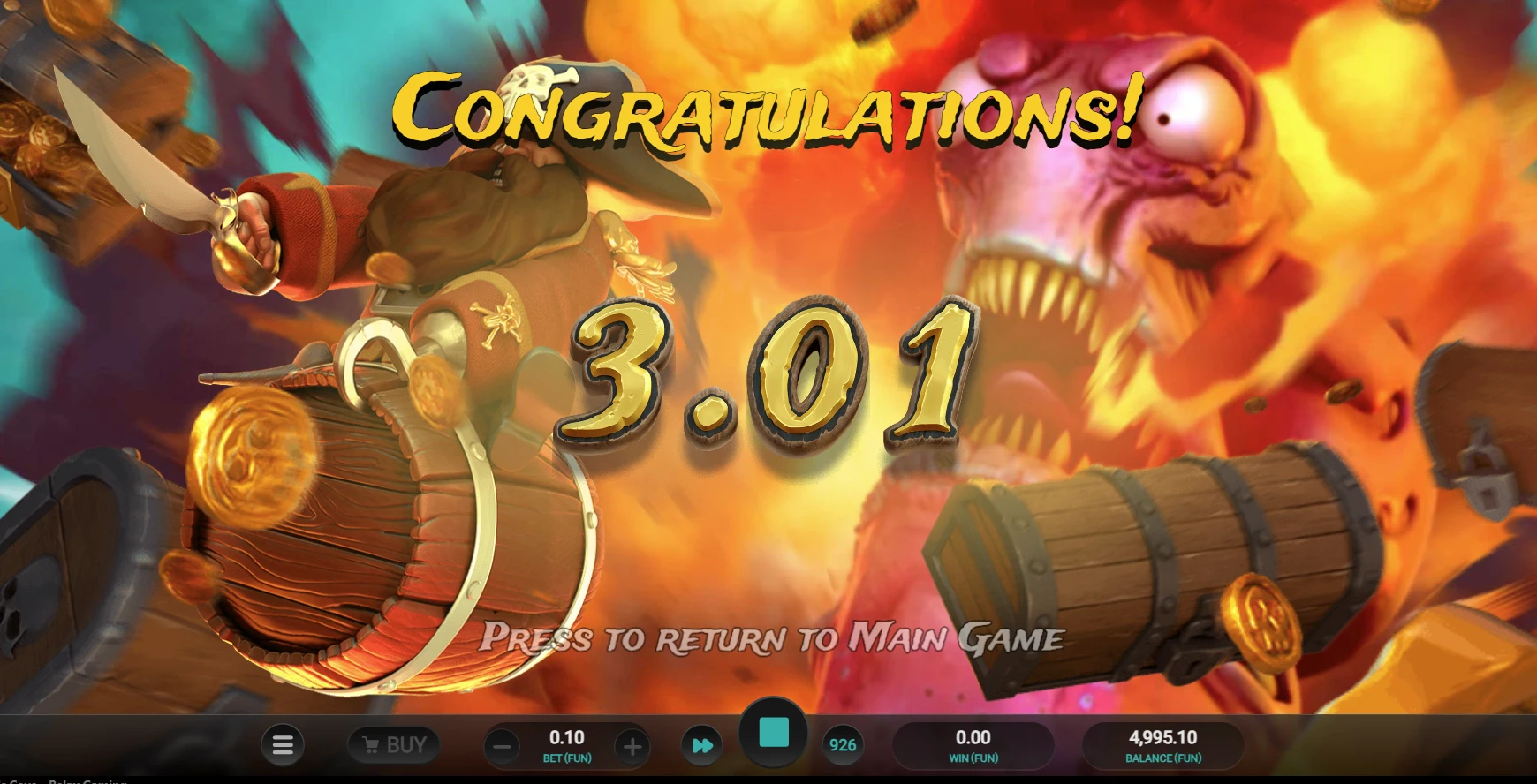 Kraken's Cove Big Win