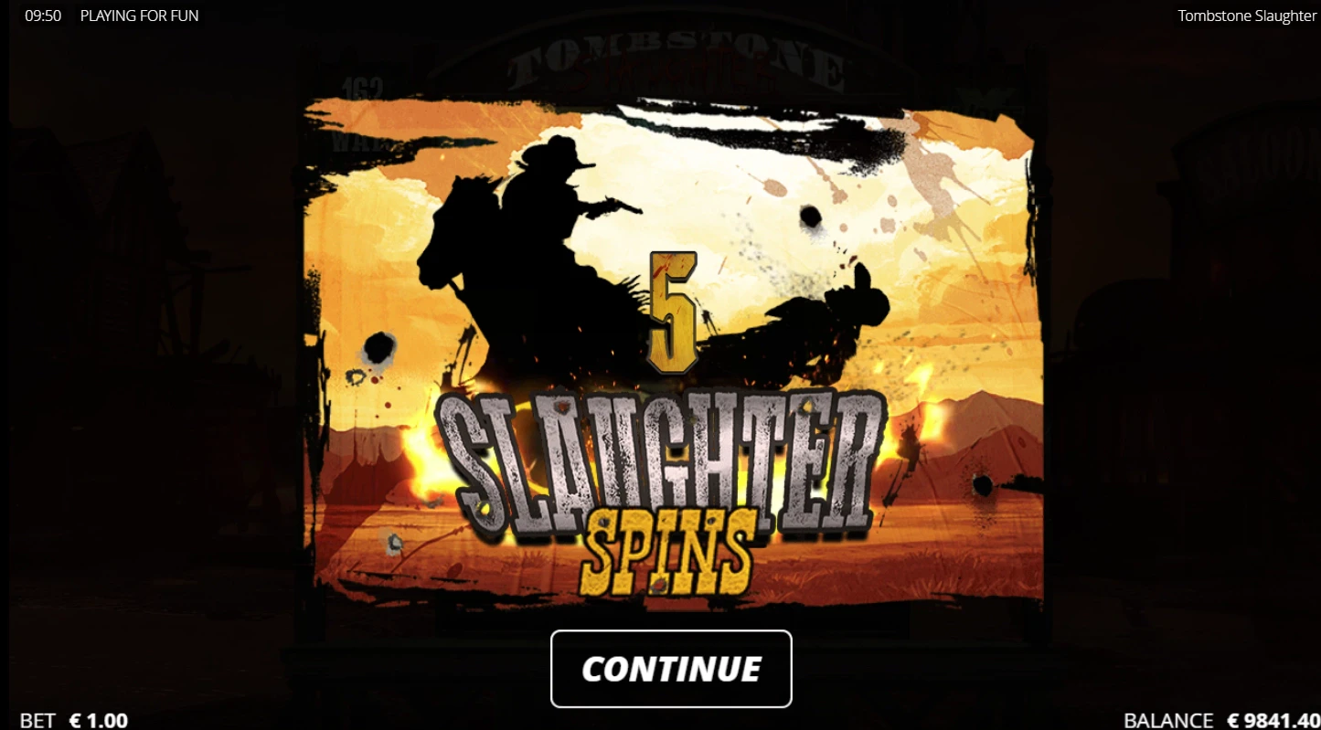 Tombstone Slaughter Free Spins