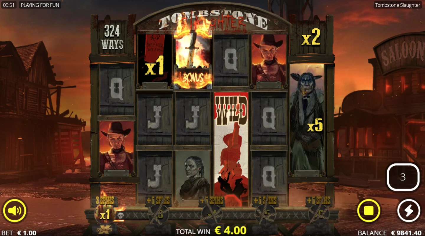 Tombstone Slaughter Free Spins