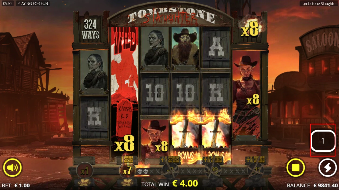 Tombstone Slaughter Free Spins