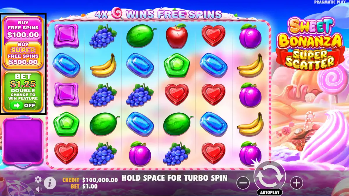 bonus buy et ante bet sur sweet bonanza super scatter
