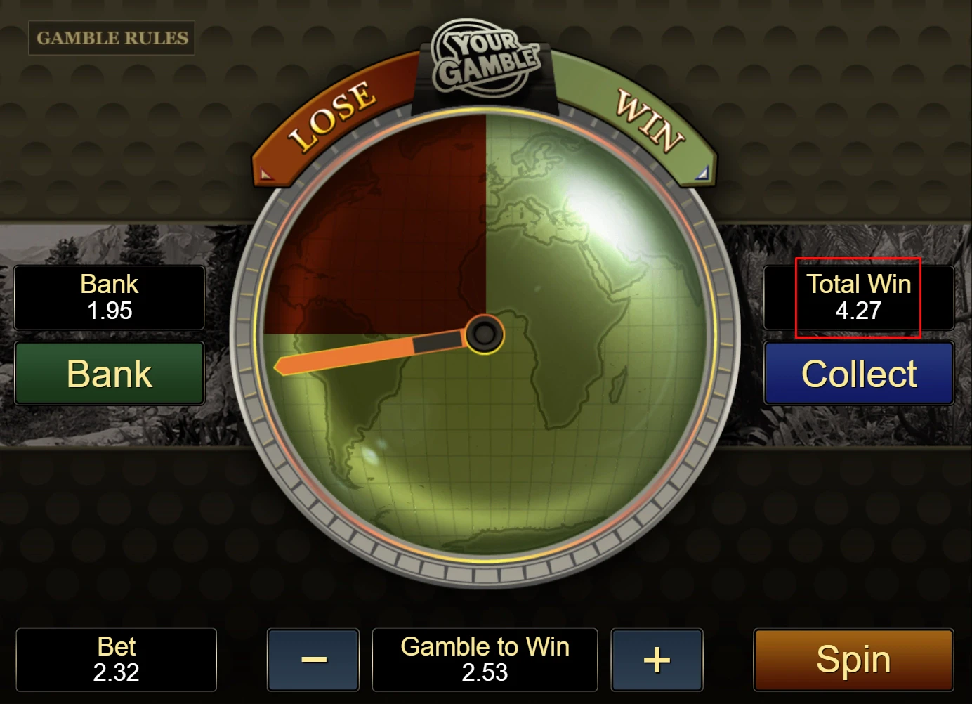 Untamed Giant Panda Gamble Feature