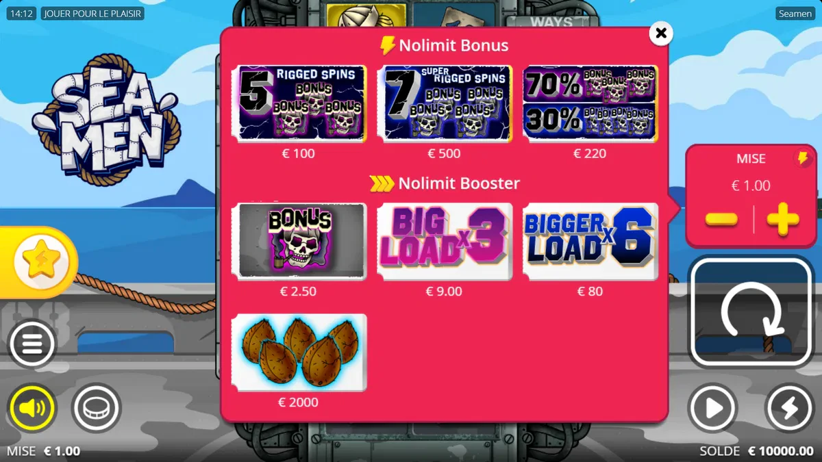 bonus buy sur seamen