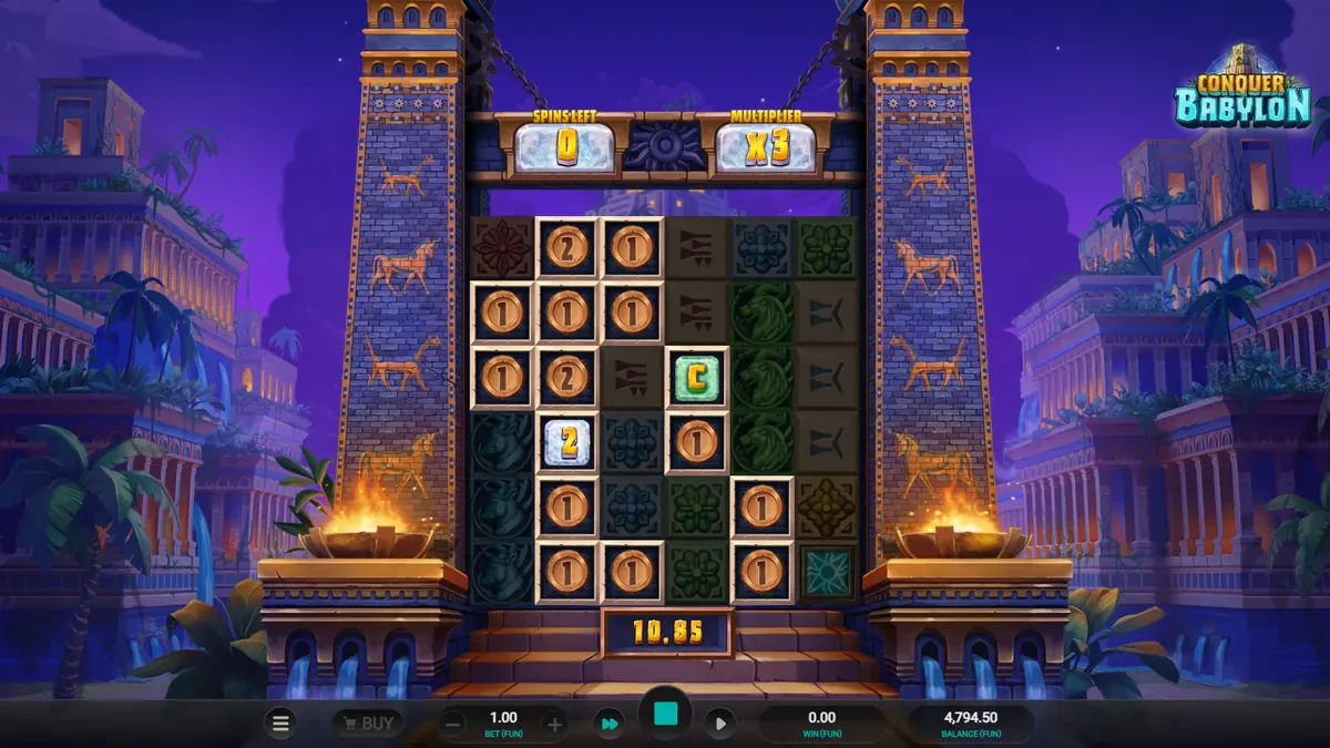 symboles spéciaux du coin game sur conquer babylon