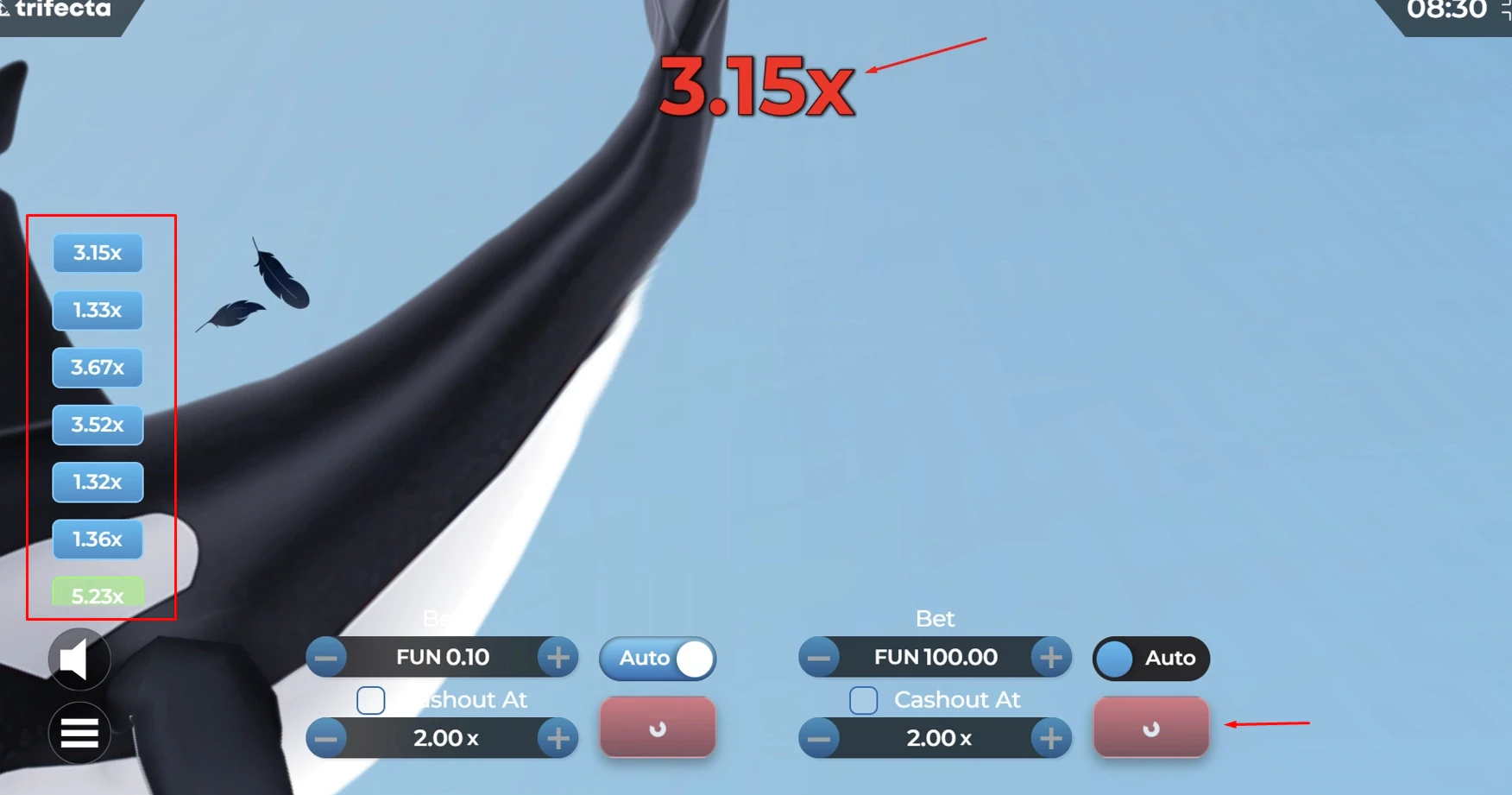 Pingoo Splash Multipliers