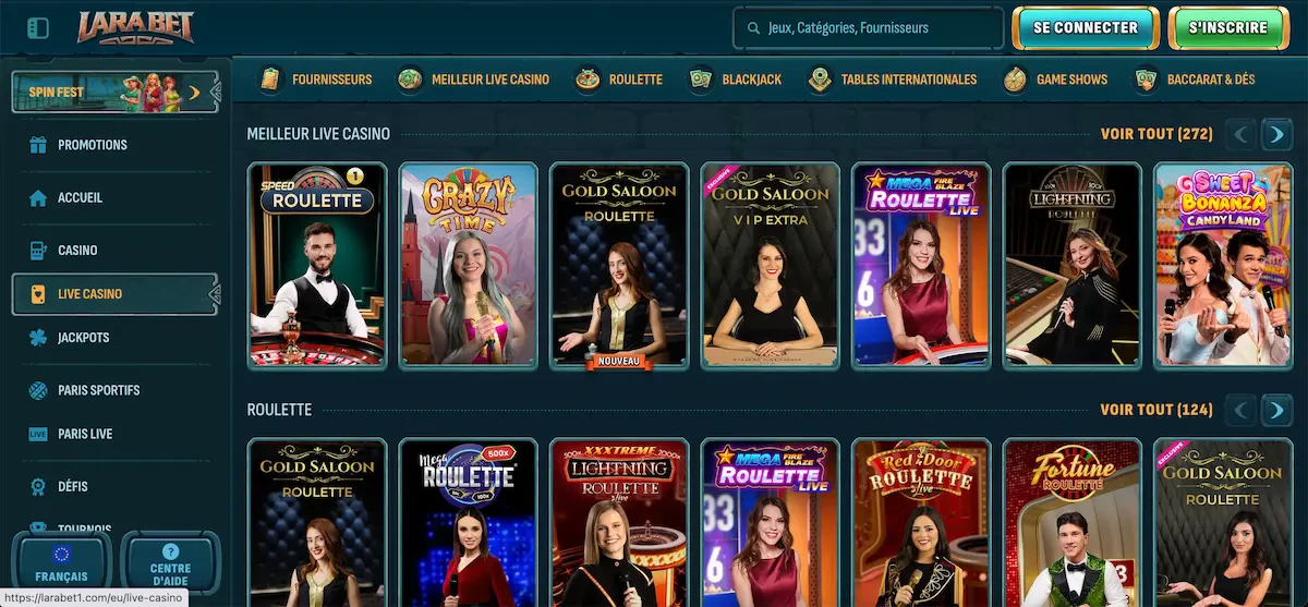 larabet live casino
