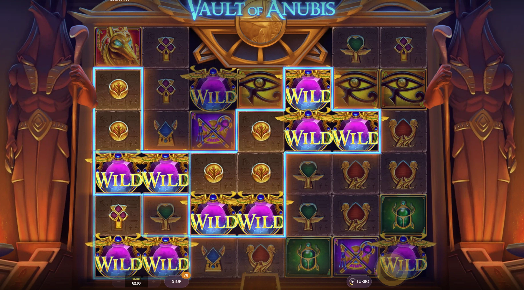 Vault of Anubis Wild Symbols