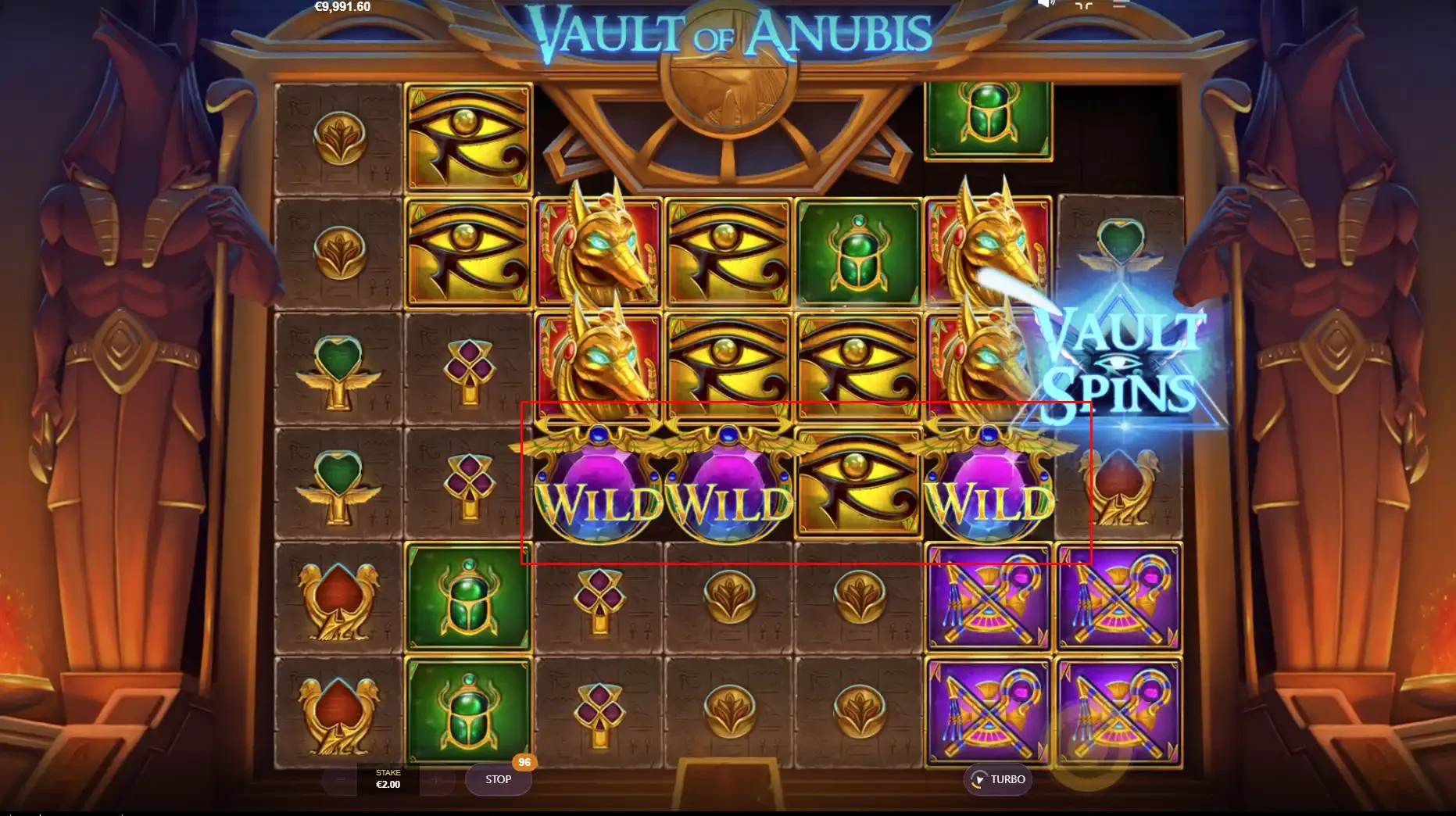 Vault of Anubis Special Symbols