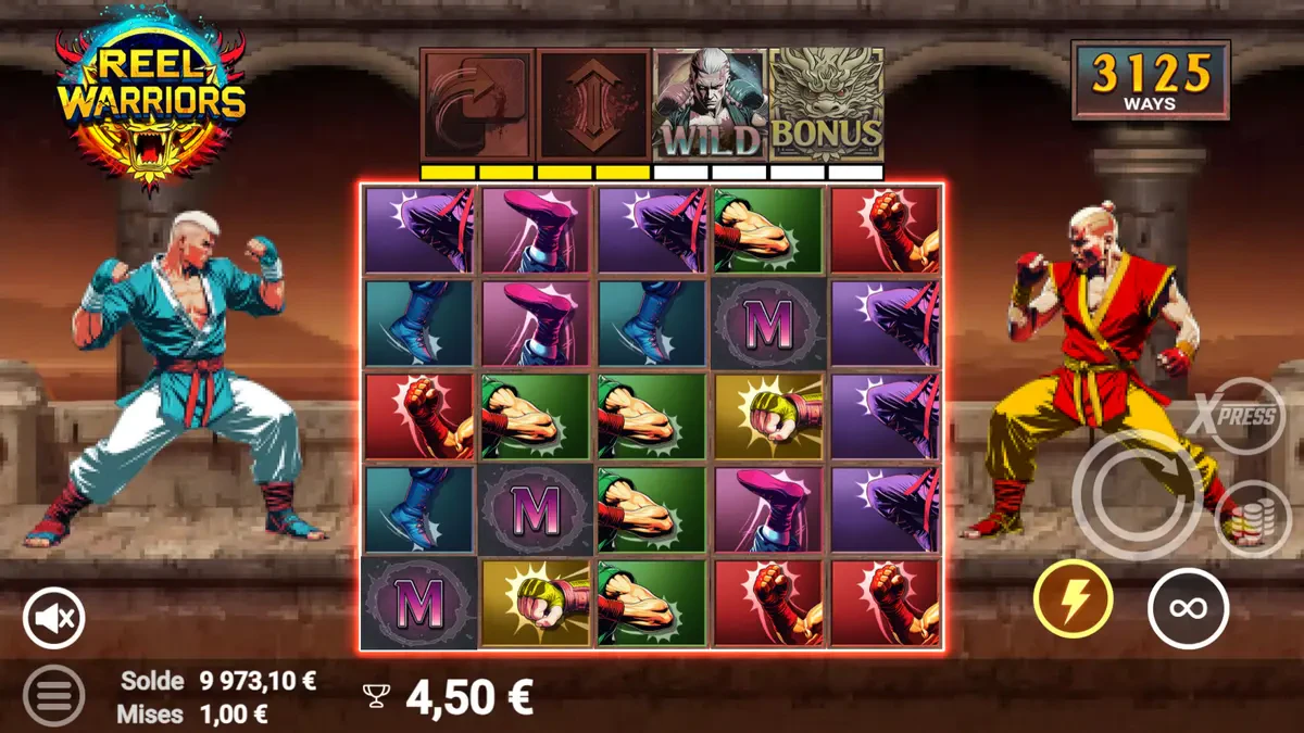 4 hits sur reel warriors