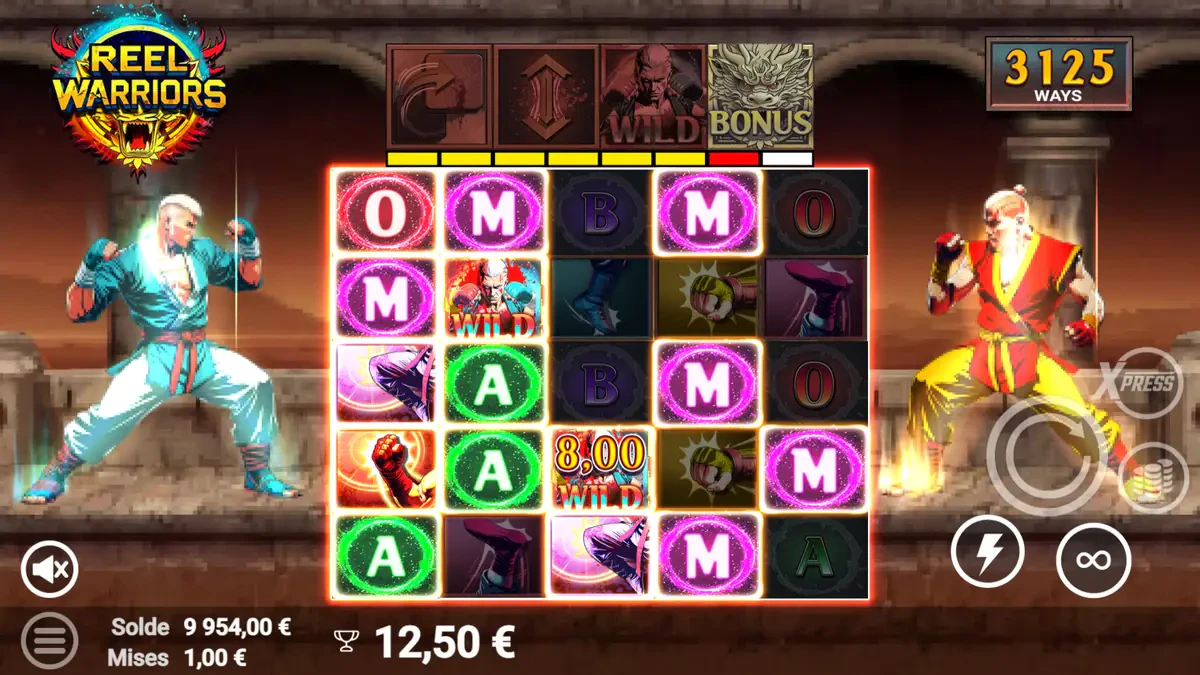 6 hits sur reel warriors